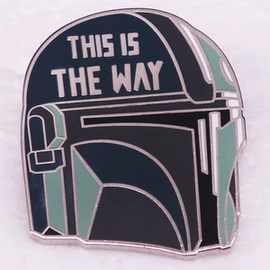 The Mandalorian Helmet Brooch Is This Road Sign Badge Accessory