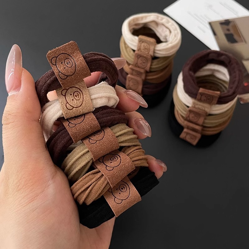 Cuerda para el cabello que no deja marcas de alta elasticidad, cuerda para la cabeza de mujer, lazo para el cabello de oso simple y lindo, accesorios para el cabello de cola de caballo alta, sombreros nuevos 2025