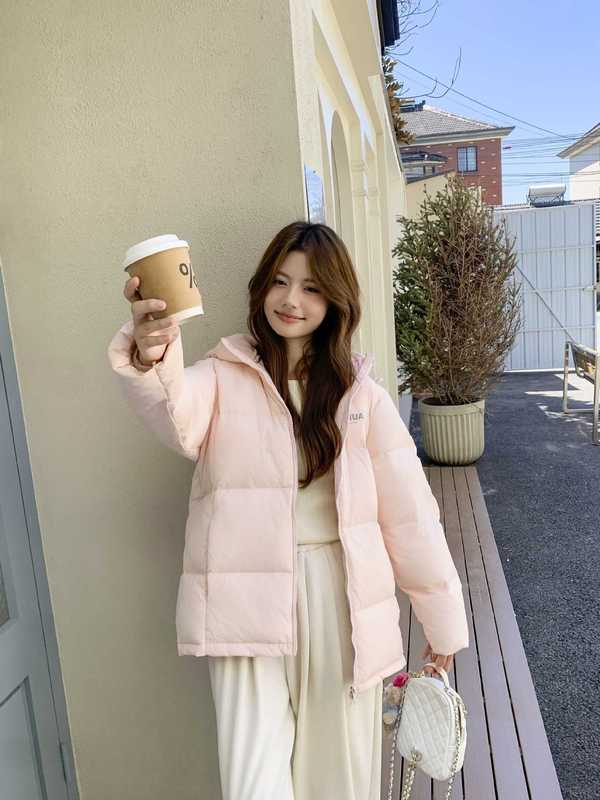 韩版短款羽绒服女连帽2025冬季新款小个子宽松加厚面包服冬外套潮|undefined