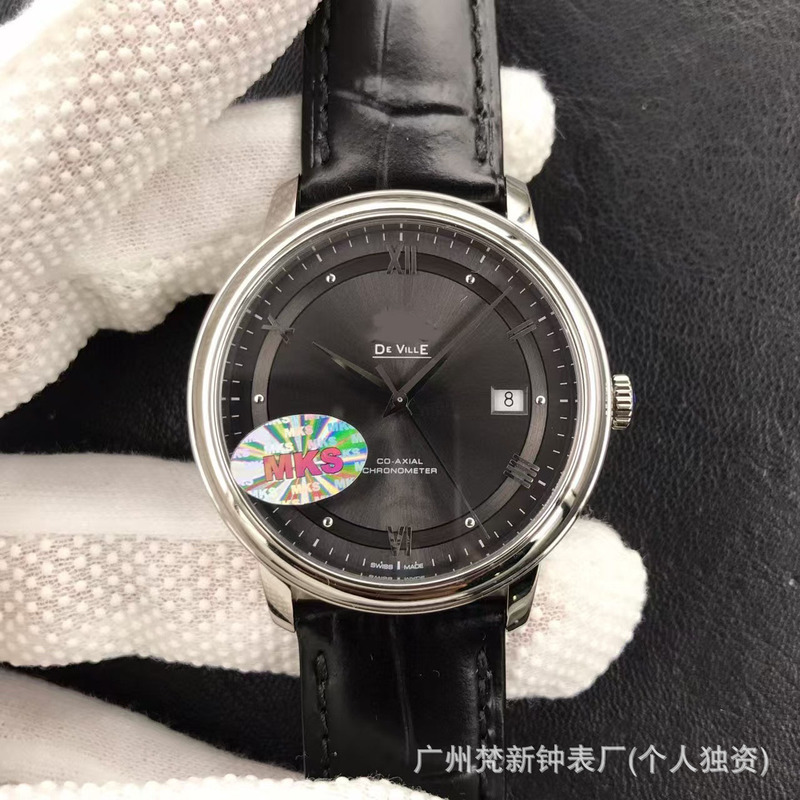 Oujia De Ville シリーズ機械式時計全自動ビジネスベルト VS ファクトリー海馬 600 メンズ機械式時計ドロップシッピング|undefined