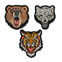 猛兽虎狼熊头战术士气徽章动物头像布贴衣服箱包袖标臂章魔术贴章
