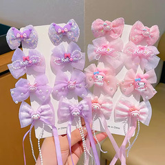 子供のクロミ蝶結びの髪飾りの女の子の可愛いお姫様のクリップの女の子の髪のカチューシャ