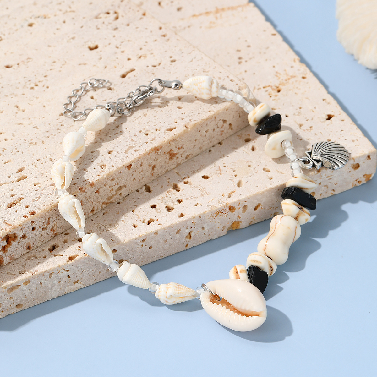 Shell Material Starfish, Shell Pattern Marine Style Simple Style Starfish Shell Shell Chain-free Chain & Link Bracelets Wholesale
