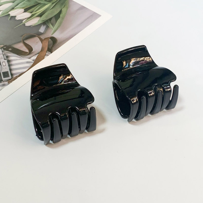 4cm 사각 헤드 클립 하이 포니테일 블랙 그랩 클립 간단한 디스크 머리핀 가발 머리핀 수동 DIY 액세서리 헤어 액세서리 여성용 헤어 그랩