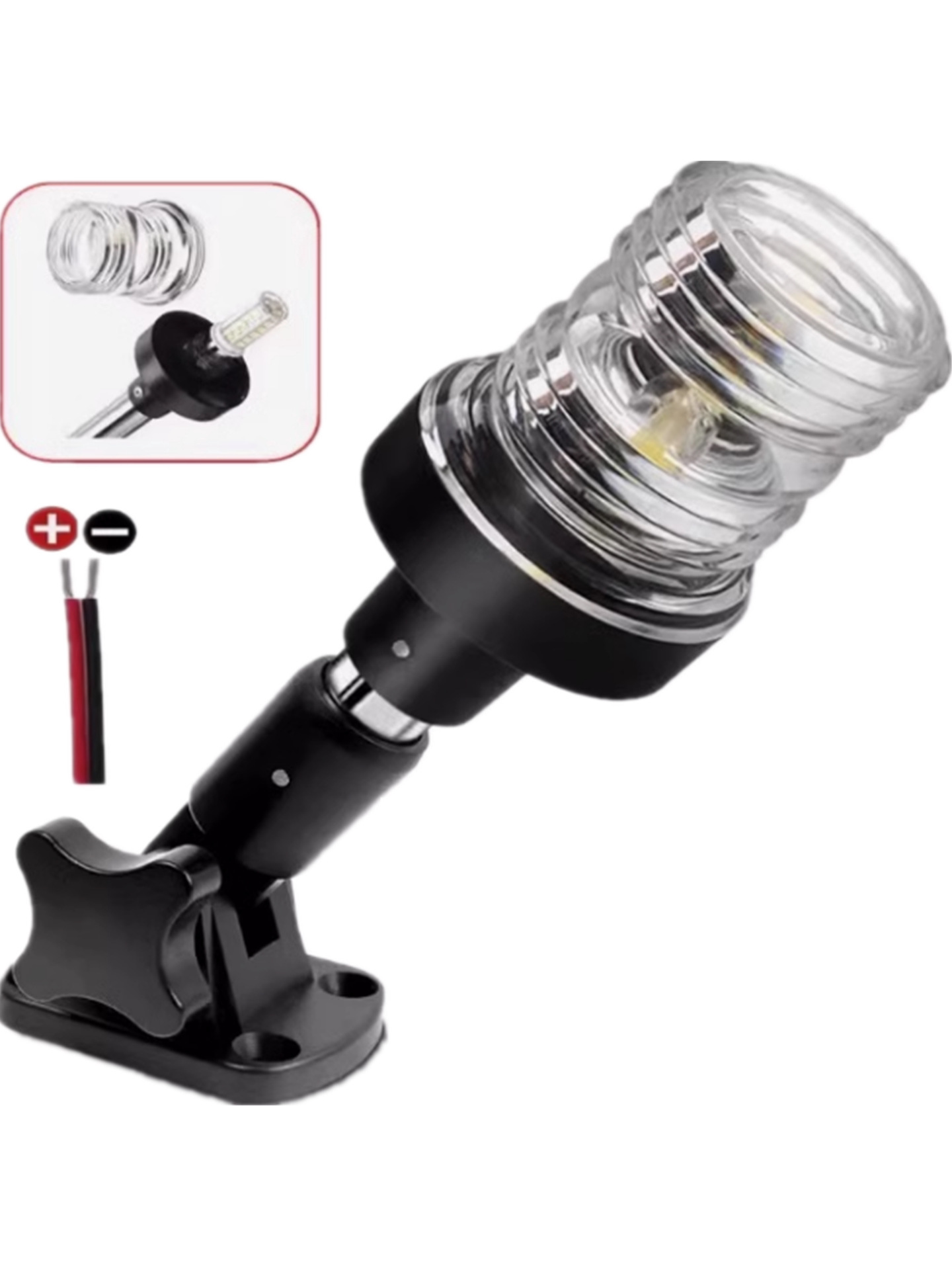 LED signal lights, navigation lights for ships, marine anchor lights, white ring lights, yacht signal lights