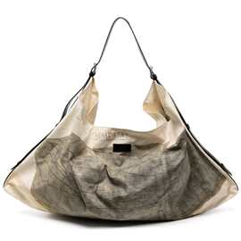 25S新款Hobo包Lemai*e艺术家联名款单肩包大容量托特包手绘帆布包