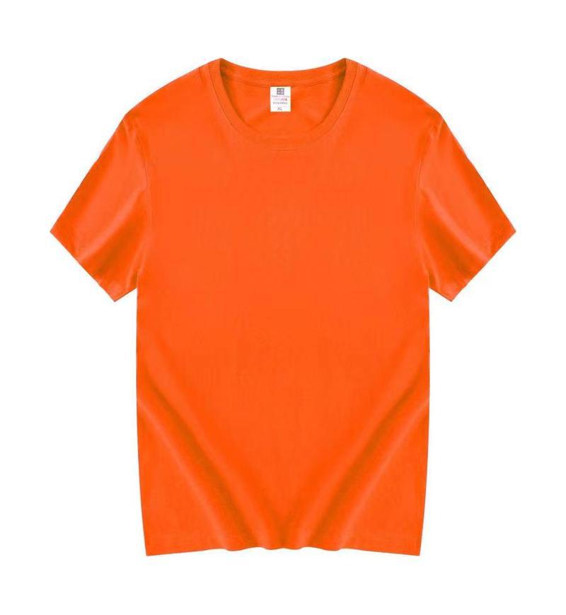 Tiger 180G peinado algodón de cuello redondo T-shirt de manga corta impresión de verano coreano ropa de trabajo de hombres y mujeres camisa publicitaria personalizada