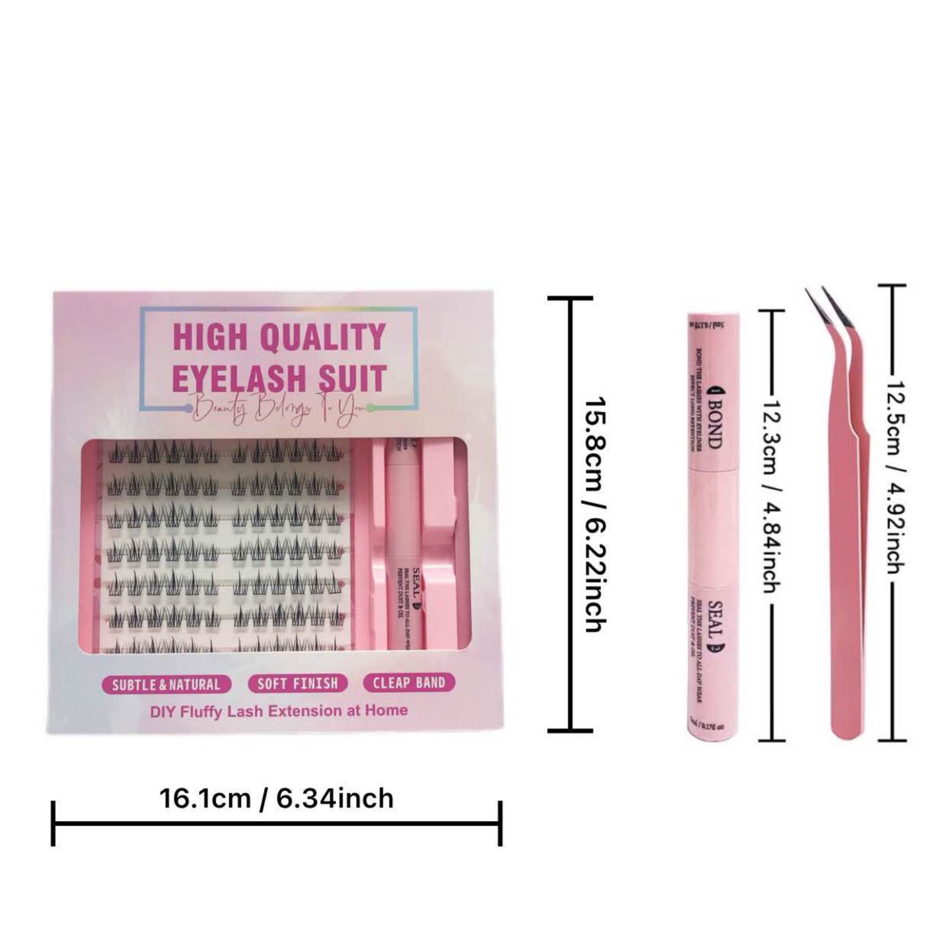 Conjunto de pestañas falsas transfronterizas, pestañas falsas de gran capacidad, flores de sol seccionales naturales, ventas calientes de nuevas pestañas falsas.