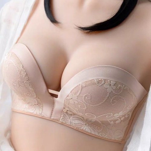 Miracle Second Generation Anti-slip Strapless Bra Women's Push-up Wireless Adjustable Breast-Retracting Anti-Sagging Push-Up Bra