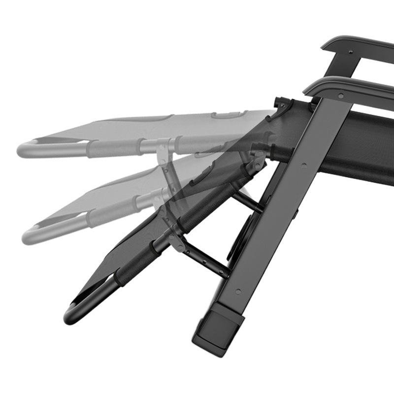 Silla para el almuerzo, tumbona plegable para la siesta, respaldo para el hogar, silla plegable para exteriores, persona perezosa puede sentarse y acostarse, silla de playa portátil
