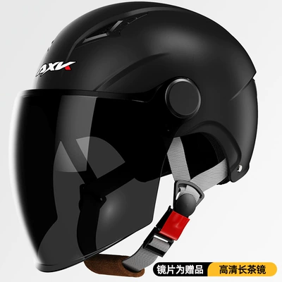 Motosiklet kaskı (dəbilqə) Vehicle Helmet for Men, All-Season - 3c-matte-black-long-tea-mirror