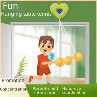 Toy for table tennis for training indoor for hand-eye coordination sensorics, family style