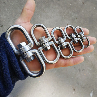 Swivels 304 Stainless steel buckle Universal 8 Rotating ring Connect chain Ouch Pet ring Dog chain Rotating ring