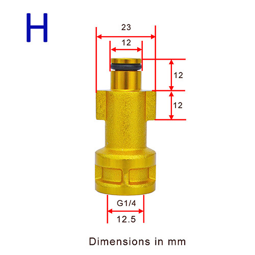 Lavadora de espuma de alta presión regadera conector de espuma PISTOLA DE PULVERIZACIÓN de coches lavadora de alta presión pistola de agua boquilla conector de rosca interna