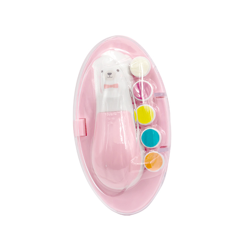 Fábrica transfronteriza cabello lacio cinco en uno mascota bebé bebé pulido de uñas eléctrico juego de manicura para niños herramientas de uñas