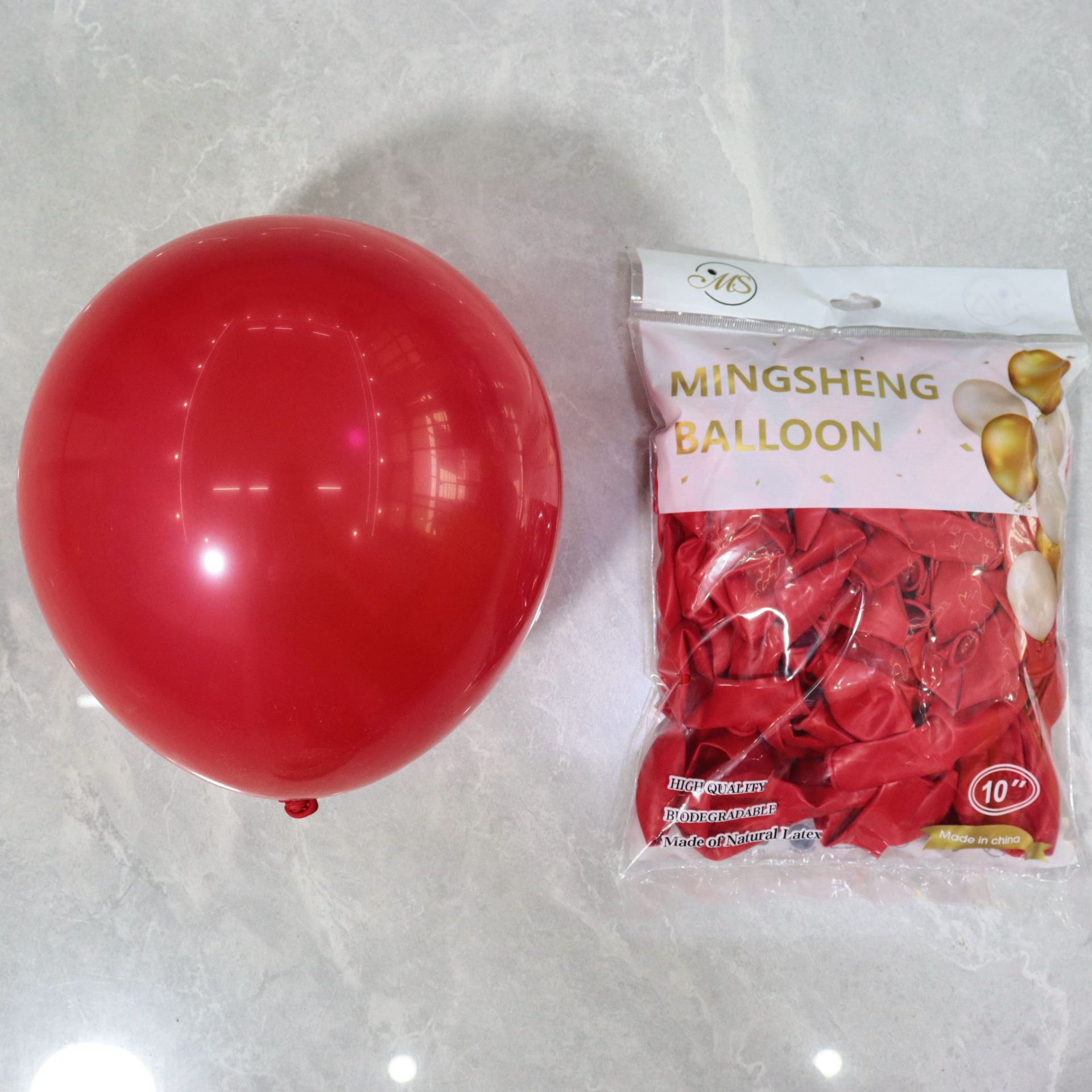 Venta al por mayor de 10 pulgadas 2,2G globo de látex engrosado visita a los Estados Unidos mate redondo cumpleaños fiesta suministros decoración Matt globo