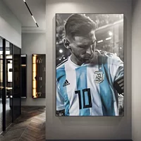 Настенная декоративная роспись Messi спальня футбол бар висит картина победа плакат гостиная тема Месси картина Аргентина