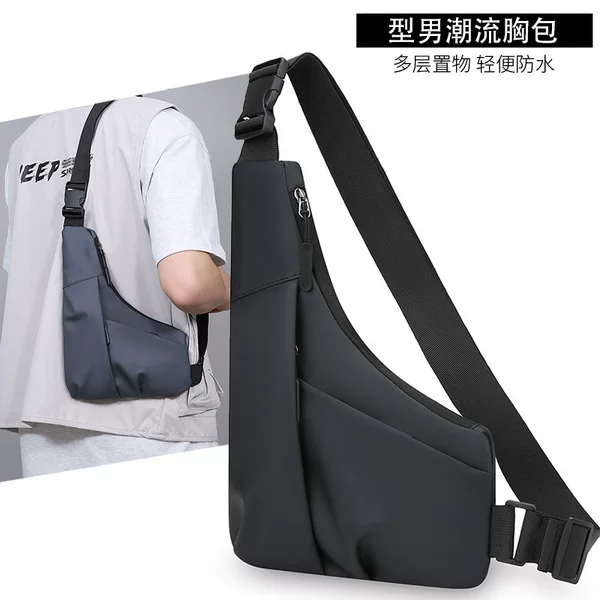 Cross-Border New Versatile Chest Bag, Close-Fitting Portable Triangle Bag, Sports Water-Repellent Shoulder Bag, Travel Crossbody Bag