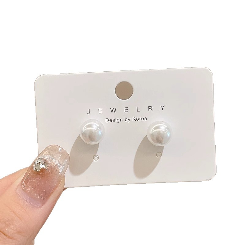 Cubic Zirconia And Pearl Stud Earrings For Everyday Wear_voghion.com