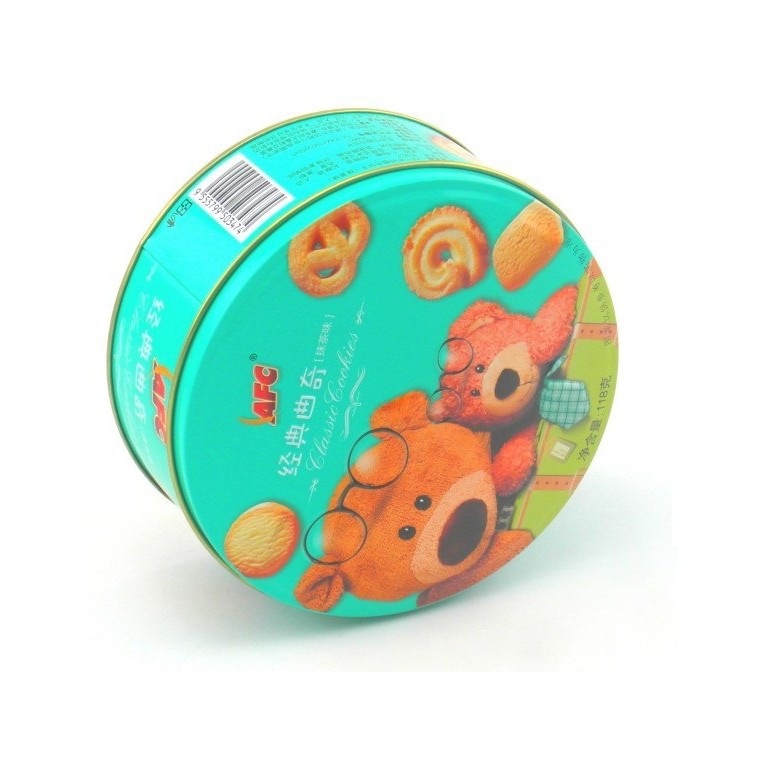 曲奇铁罐 圆形铁盒包装 糖果巧克力铁罐包装 制罐生产厂家