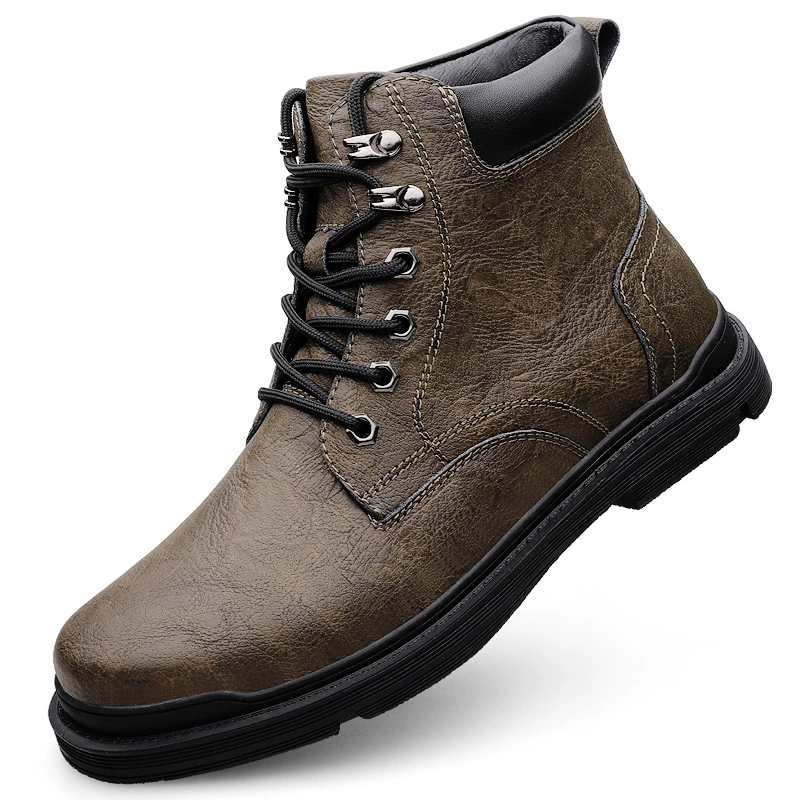 Ботинки Martens‑стиля из кожи, английский дизайн, тёплая подкладка, челси низкие, размеры 37–45