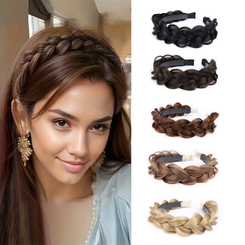 Wig hairband chemical fiber woven hairband wig European and American cross-border wig wig