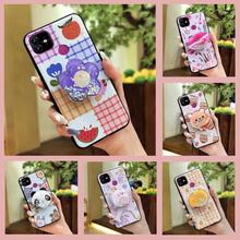 适用Itel手机壳硅胶简约卡通支架奢华男女款动漫青春流沙防尘