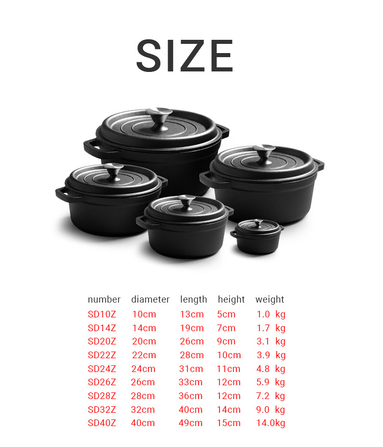 European Style Cast Iron Bread Pan With Double Handles Deepened_voghion.com