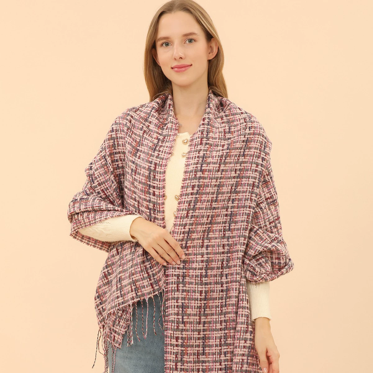 Winter scarf, cloak, fashionable trench coat, (Cross-border trading), high-quality style, autumn, custom-made, wholesale