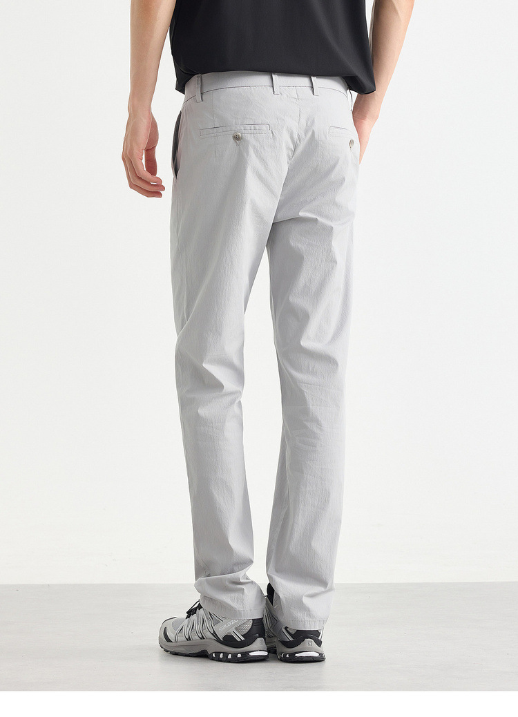 Quần dài nam ống thẳng nhỏ công sở chất liệu cotton pha linen kiểu mới — đen chi tiết 16