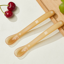 Newborn Soft Spoon Silicone Spoon Feeding Water Feeding Complementary Food Tableware Baby Food Grade Silicone Soft Spoon Source Factory Direct Batch
