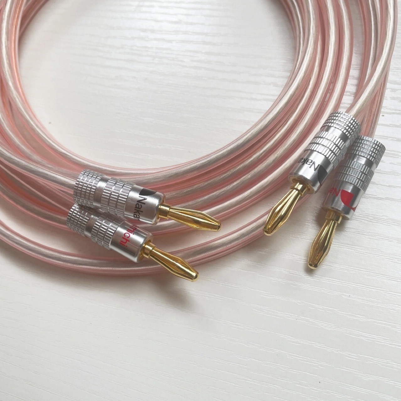 Pure copper fever audio cable HiFi speaker power amplifier plug 4mm gold plated banana plug home audio and video cable