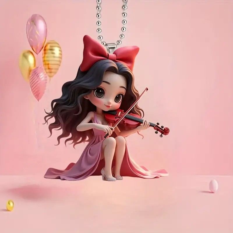 Nuevo acrílico plano transfronterizo para el arco de la niña colgante de automóvil colgante de decoración del día de San Valentín