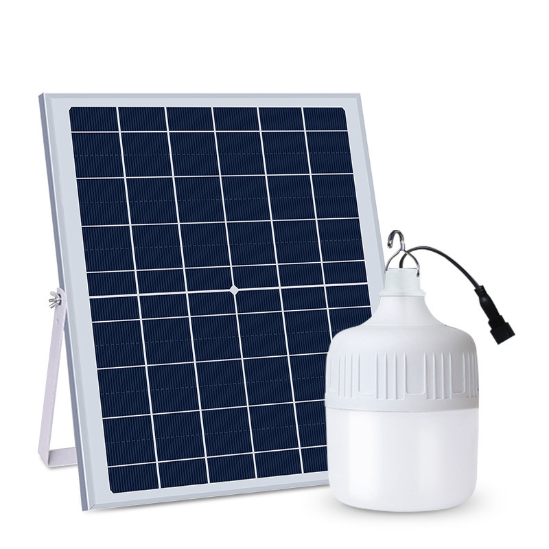 Bulb solar-powered