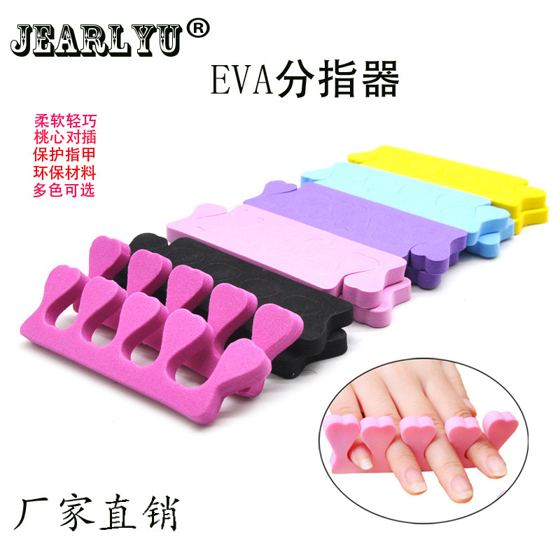 Nail art EVA sponge toe divider toe cotton love finger divider soft and lightweight nail art AIDS wholesale