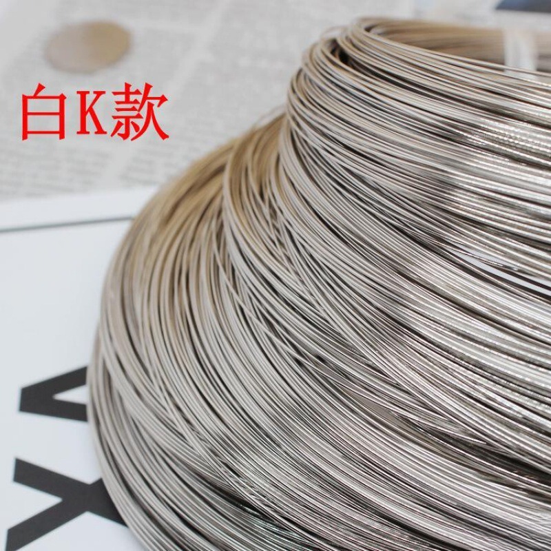 Steel Wire Winding Accessories Memory Wire Necklace Bracelet Steel Wire Ring Gold Bracelet Steel Wire Main Line Beading Light Gold