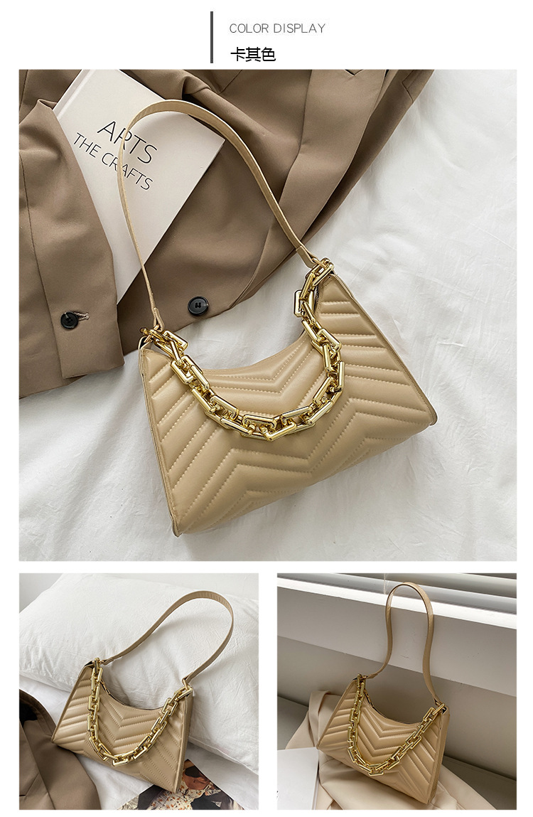 Retro New Fashion Korean Simple Western Style Chain Armpit Bag display picture 11