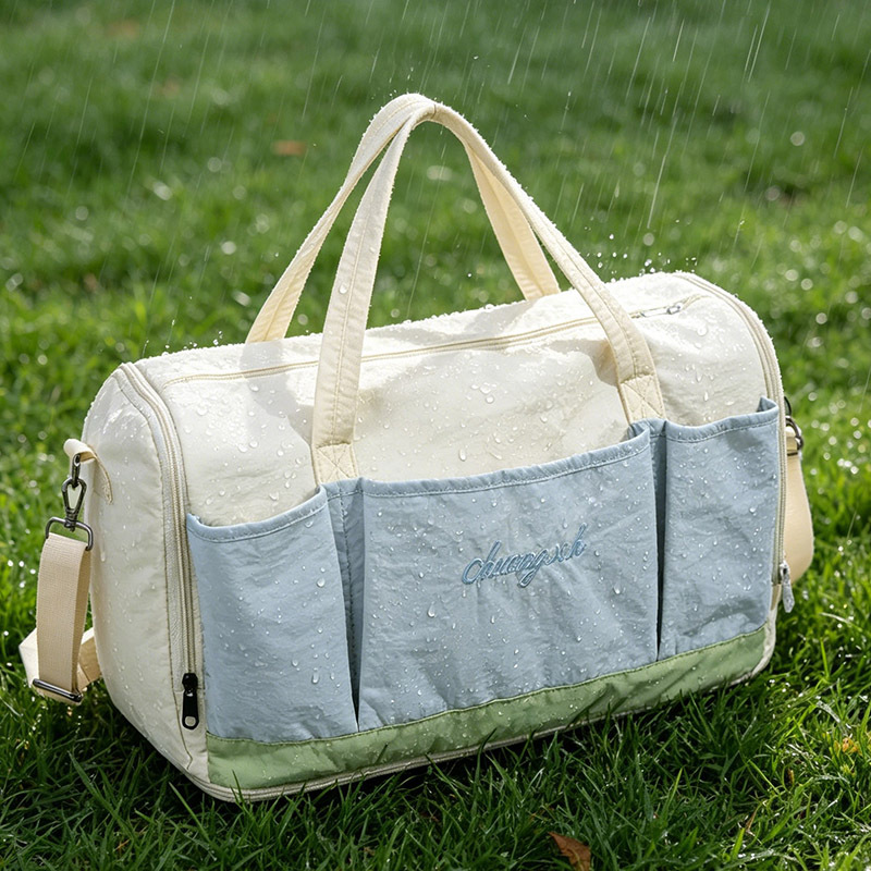 Cross-border short-trip travel bag, large-capacity portable travel luggage bag, expandable sports and fitness bag, foldable