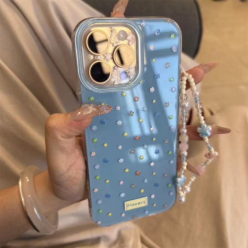 春のインカラー立体小花 iphone16proma apple 15pro 携帯電話保護ケース 14 に適しています|undefined