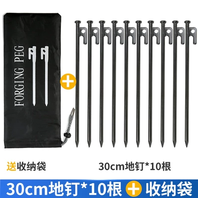 rope special nail camp nail – Çadırlar - 30cm10-pack-send-storage-bag-5-8-people