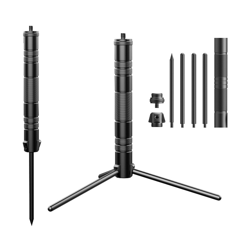 Soporte de luz para acampar al aire libre soporte plegable multifuncional aleación de aluminio estante de luz para acampar atmósfera soporte de luz almacenamiento portátil