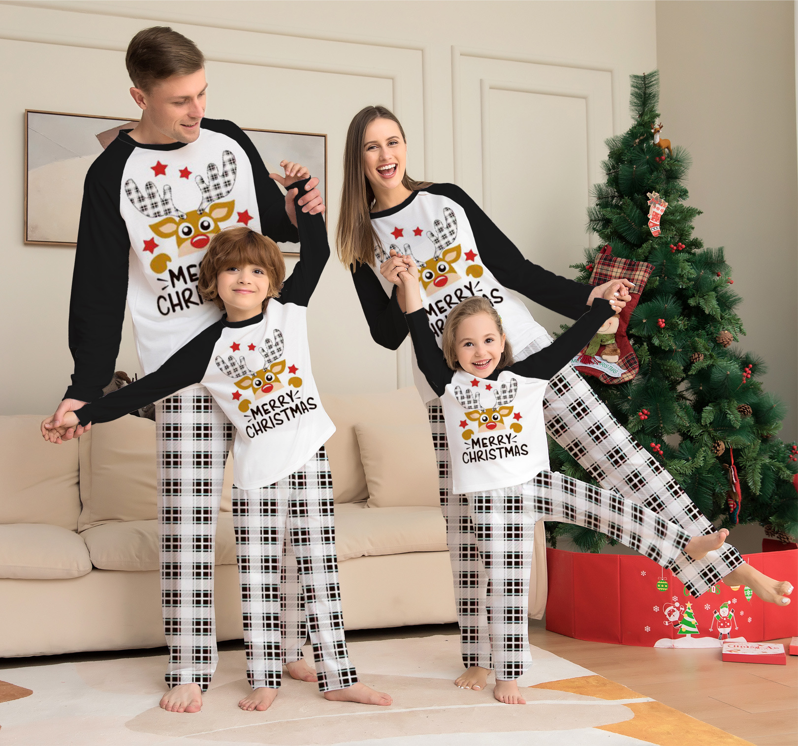 Amazon's new plaid deer print Christmas...