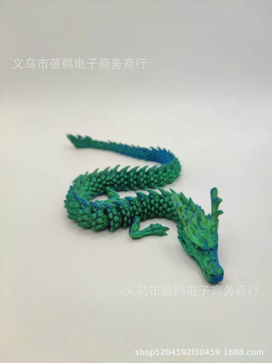 Tanque de peces paisaje decoración 3D impresión conjunta dragón chino decoración creativa conjunto dragón huevo Halloween Navidad