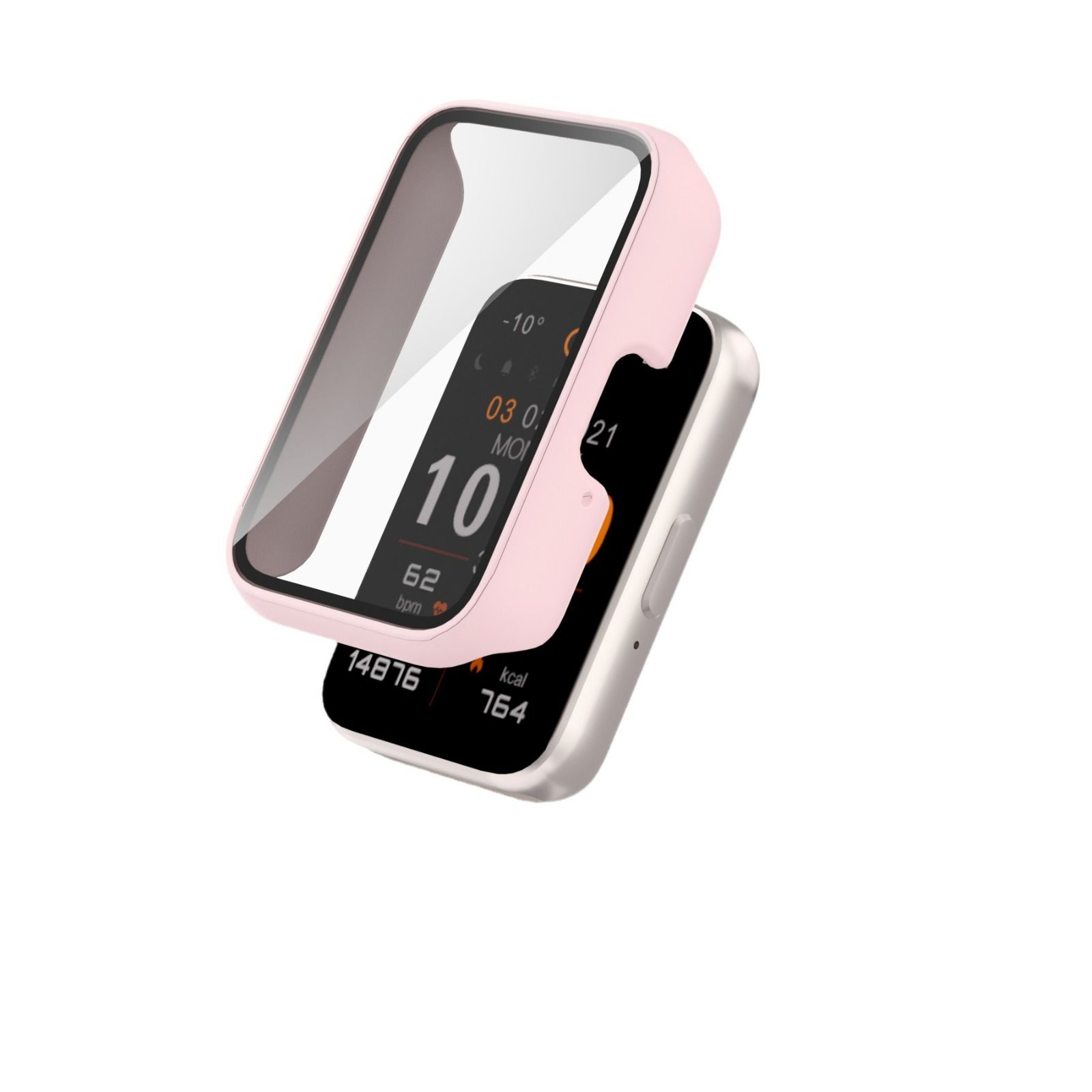 This is a protective case for the Samsung FIT3 wristband, featuring a PC matte finish and a solid color glossy finish with an integrated case and film undefined