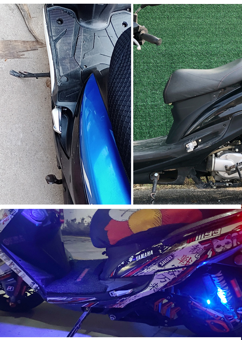 Can be used for the rear seat of the third and fourth generations of the Wolf Warriors Linhai Hongtu electric car to fold and shrink aluminum pedals