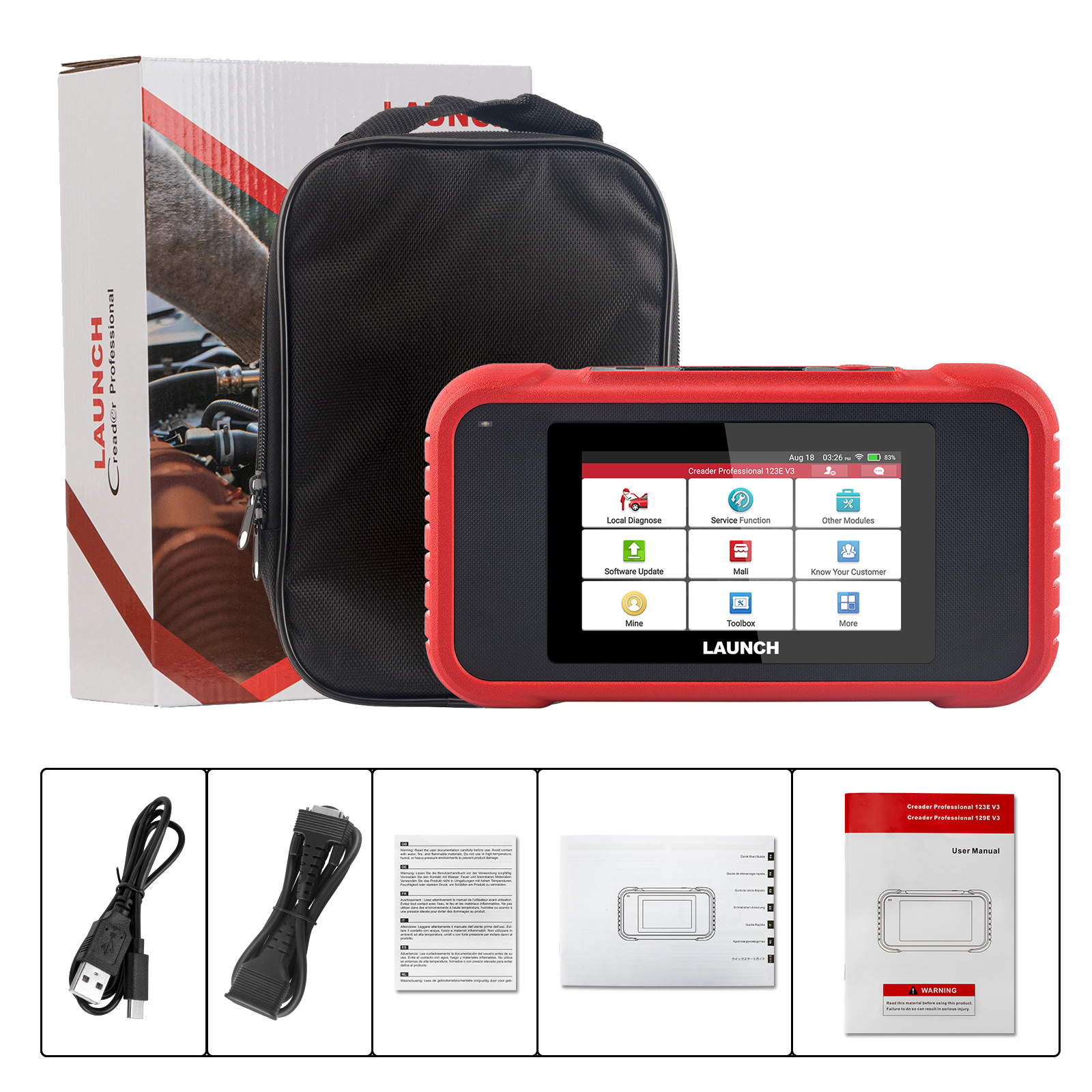Yuan Zheng LAUNCH CRP123i/CRP123E car fault diagnosis instrument car detector foreign trade version