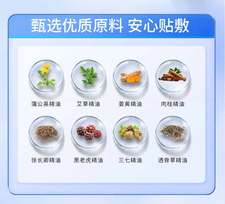 Li Shizhen Bio-Glucosamine Chondroitin Elastic Patch, Mugwort Penetrating Cartilage Patch, Glucosamine Nutritional Patch detail image