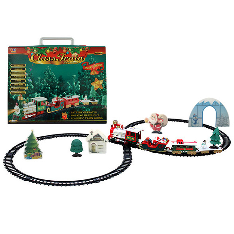 Cross-border supply of boys toy car electric track train toy Christmas train children's electric foreign trade new