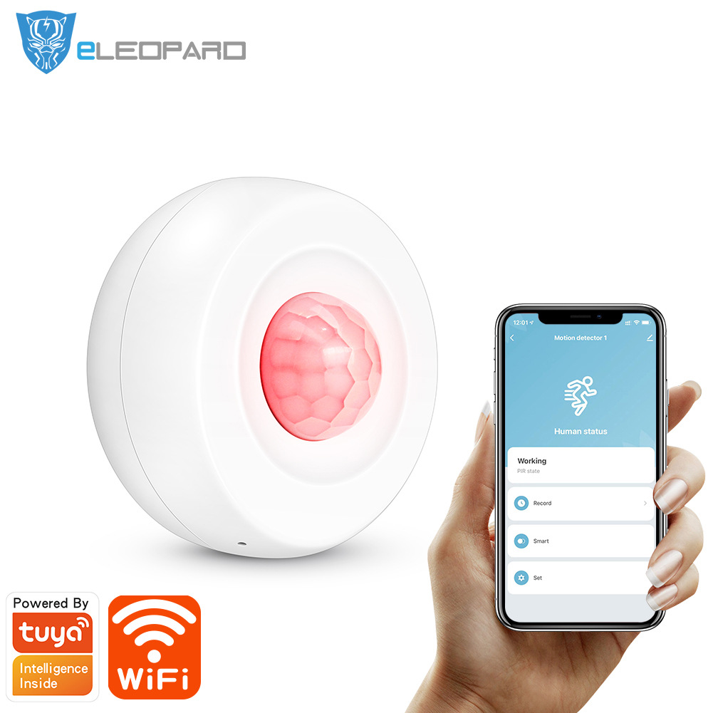 涂鸦智能wifi吸顶红外探测器 红外人体探测器 智能联动报警感应器