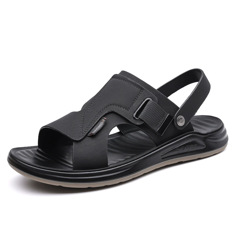 Лет sandals, мужские нескользящие шлепанцы, пляжные тапочки, 2024 год, гибкая подошва
